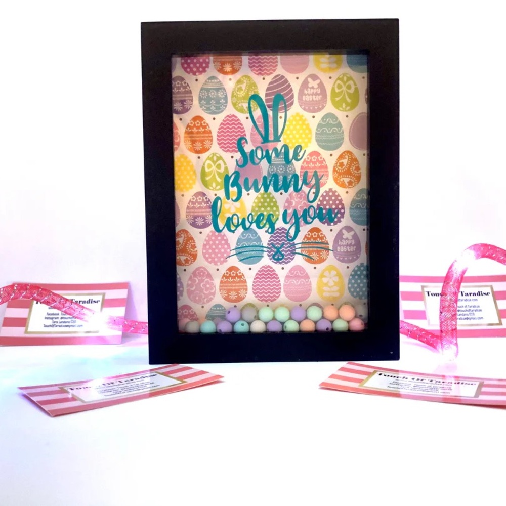 Easter Bunny Shadow Box Frame - Black